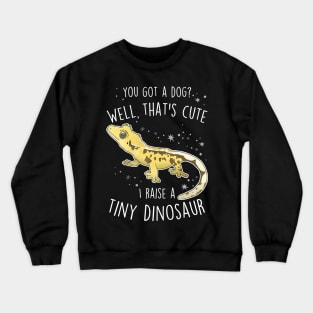 Crested Gecko Tiny Dinosaur Crewneck Sweatshirt